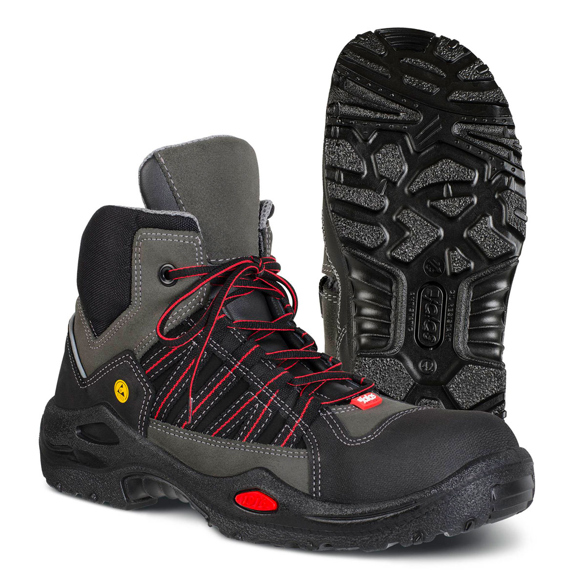 JALAS® 1625 by Ejendals: "E-SPORT" - Lightweight, Flexible & Innovative Gen. Purpose In/Outdoor S3 Full Safety Boot