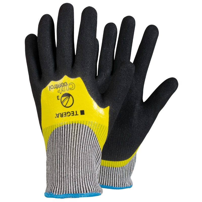 TEGERA®783 by Ejendals: Scandinavian Quality Durable & Ergonomic Cut-3 Double-Dipped Nitrile Glove