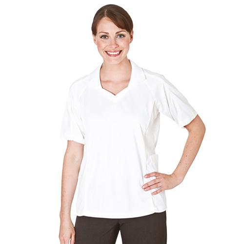 Bowling Ladies Top Open V-Neck with Collar - PBLL06