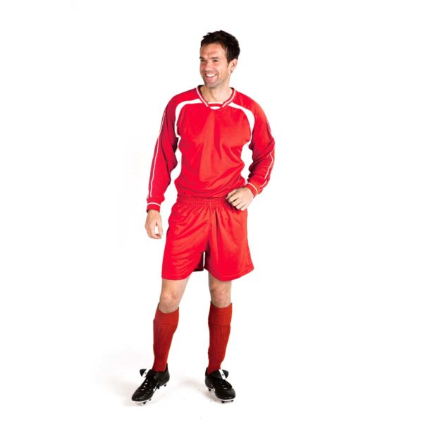 Adults Football Kit - TFKA01-red-white