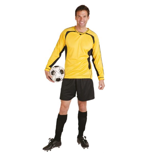 Adults Football Kit - TFKA01-yellow-black