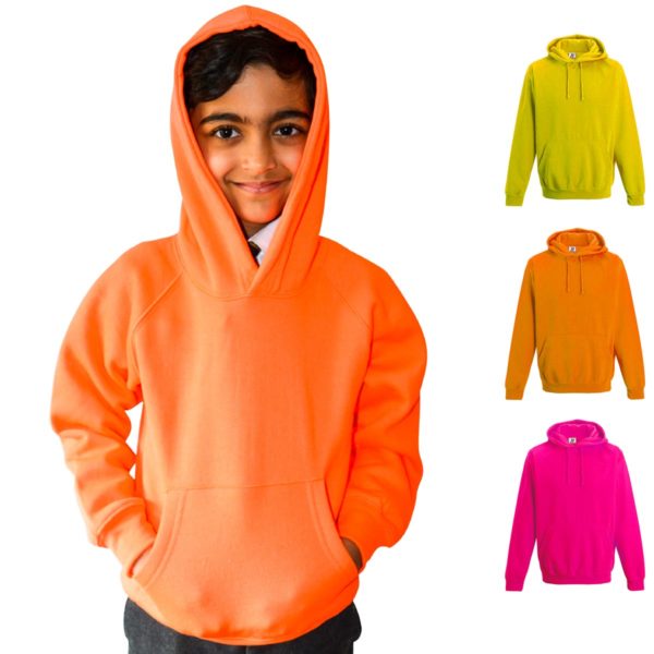 Kids Illuminous Hooded Raglan Sweatshirt - TSK08