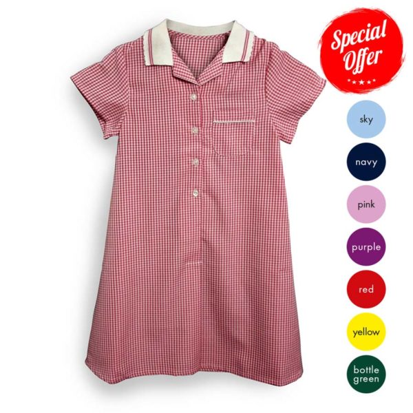 Polyester / Viscose - Girls School Dress Summer CDRK03