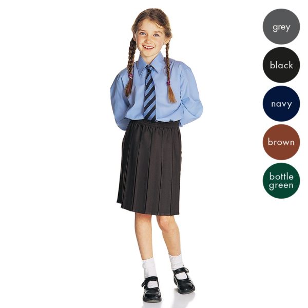 Girls All Box Pleat School Skirt - Primary CSKG01