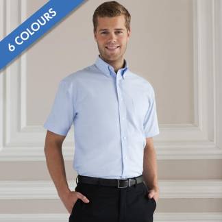 135g 70/30CP Mens Easy-Care Oxford Shirt Short Sleeve - JSHA933