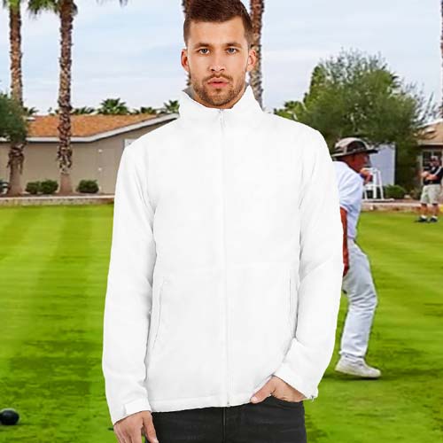 180gsm 100% Polyester Middleweight Fleece Lined Bowling Jacket - BA656BOWLS