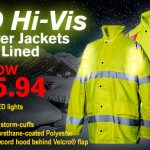 LED Hi-Vis Winter Line Workwear Parka Jackets with IceId
