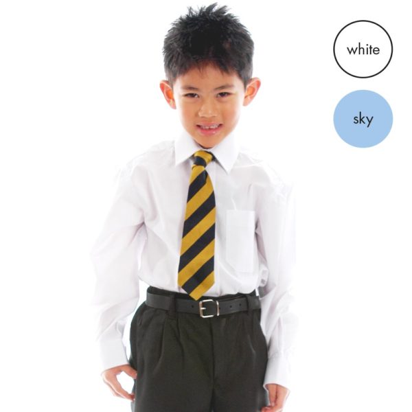 TWIN PACK - Boys Long Sleeve School Shirt CSHB01