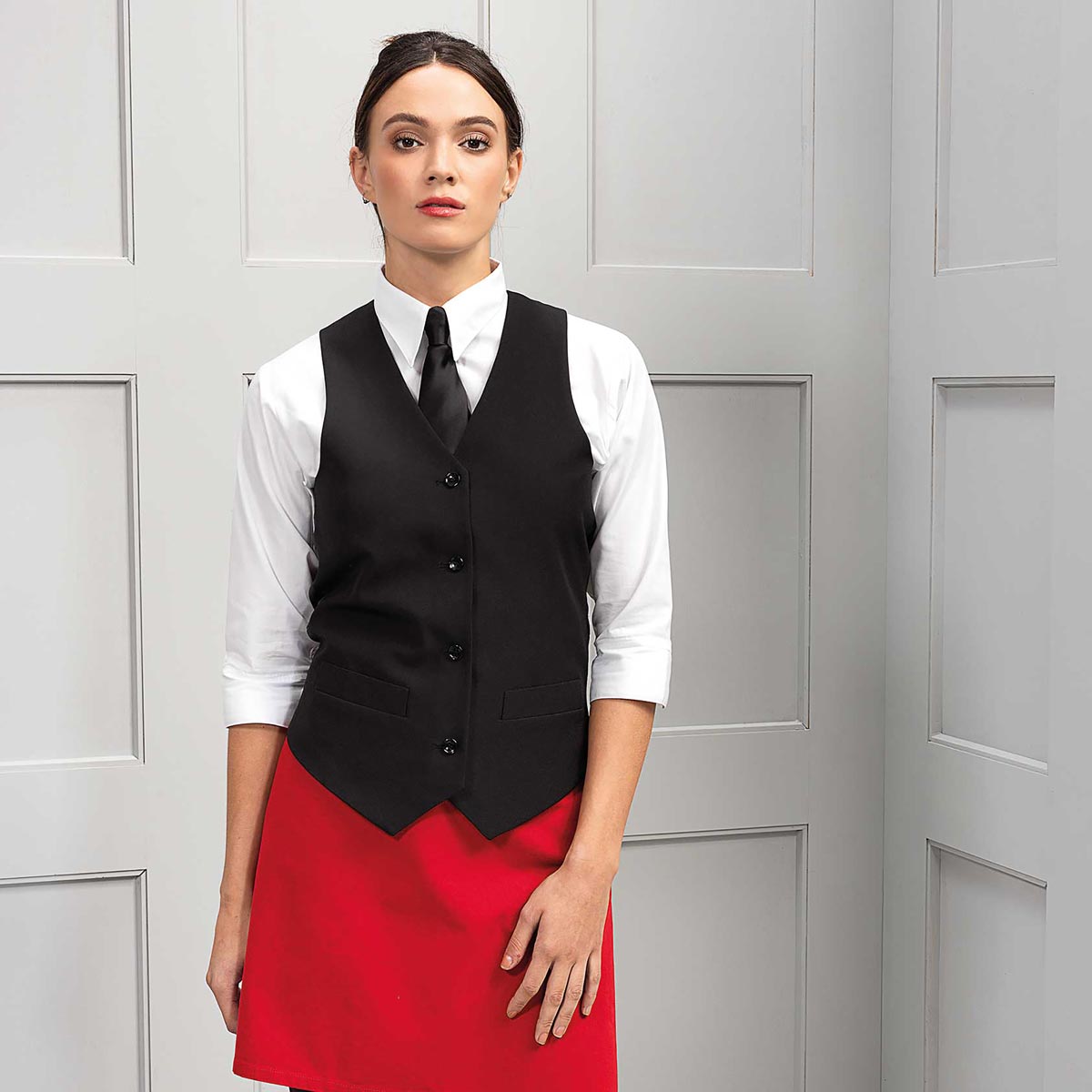 Ladies Lined Polyester Waistcoat - PR623