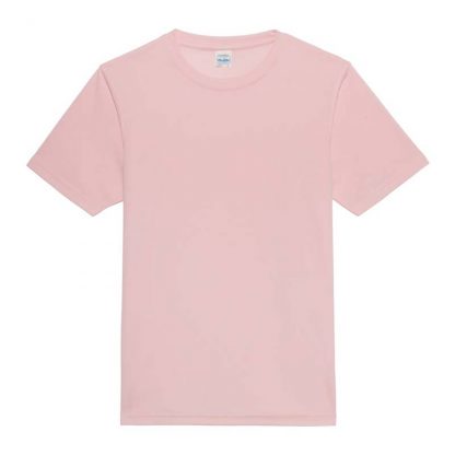 JUST COOL Polyester Cool T - JC001-BABY-PINK-(FLAT)