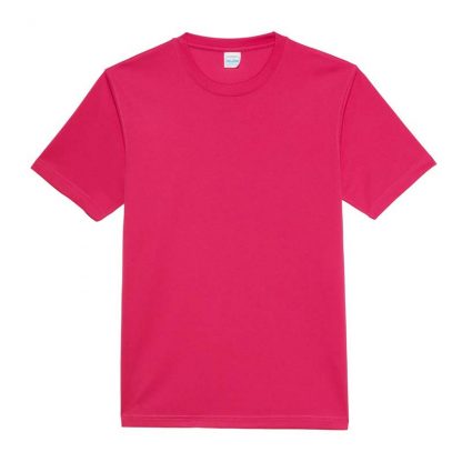JUST COOL Polyester Cool T - JC001-HOT-PINK-(FLAT)