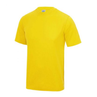 JUST COOL Polyester Cool T - JC001-SUN-YELLOW-(FRONT)