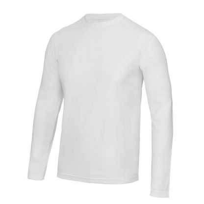 Long SLeeve Cool T-Shirt - JC002-ARCTIC-WHITE-(FRONT)
