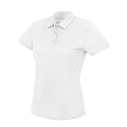 Girlie Cool Polo - JC045-ARCTIC-WHITE-(FRONT)