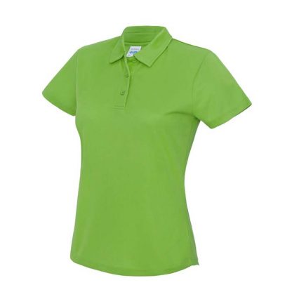 Girlie Cool Polo - JC045-LIME-GREEN-(FRONT)